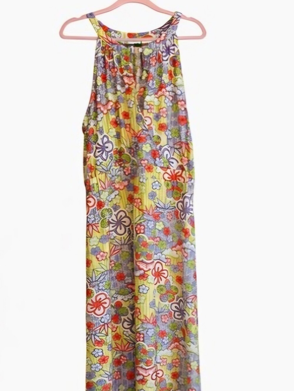 Vertigo Paris Pastel Maxi Dress Size XL NWT Halter Wrap Front MSRP $160